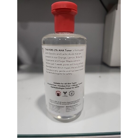 Thayers 2% AHA Exfoliating Toner Glycolic Acid Lactic Acid Witch Hazel - Picture 2 of 3